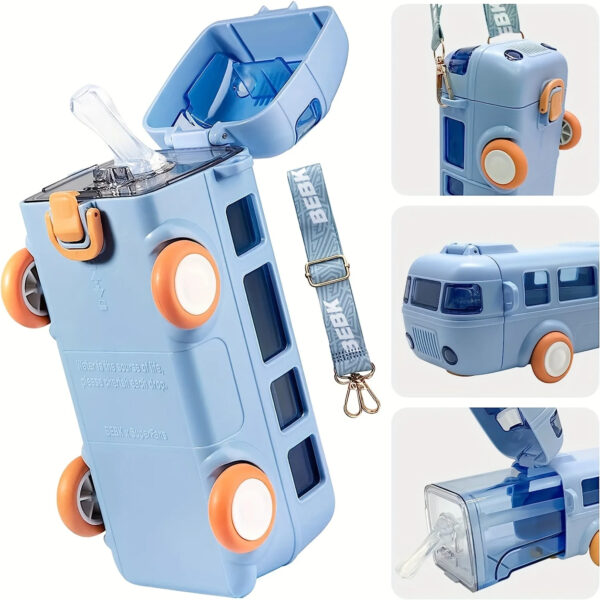 Bouteille Multifonction en Forme de Bus - Amusante et Pratique pour Enfants ! – Image 5